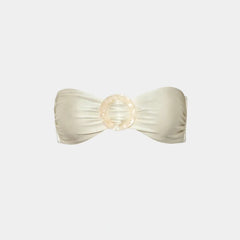 Baobab Nala Bikini Top, Ivory, Front