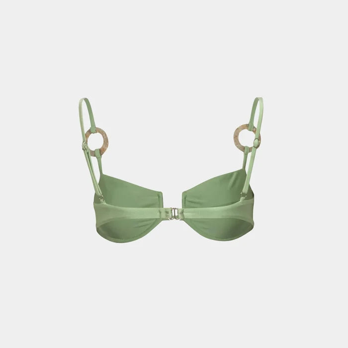 Baobab Roma Bikini Top, Sage, Back