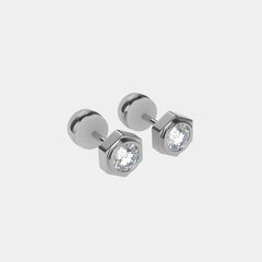 Wecord Unity Earrings, Silver