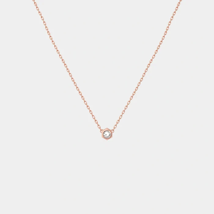 Wecord Unity necklace, Rose Gold, Pendant